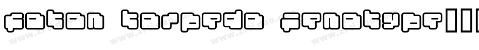 foton torpedo Fenotype字体转换